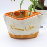 Bestickte Universaltasche Beige „Summer Vibes“ Handmade Unikat
