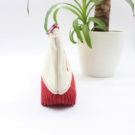 Bestickte Universaltasche Beige „Ahoi“ Handmade Unikat
