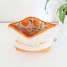 Bestickte Universaltasche Beige „Summer Vibes“ Handmade Unikat