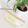 Bestickte Universaltasche Beige „Camper“ Handmade Unikat