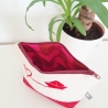 Bestickte Universaltasche Beige „Ahoi“ Handmade Unikat
