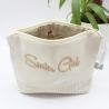 Bestickte Universaltasche Beige „Surfer Girl“ Handmade Unikat