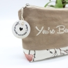 Bestickte Universaltasche „You're Beautiful“ handmade Unikat