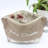 Bestickte Universaltasche „You're Beautiful“ handmade Unikat