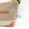 Bestickte Kosmetiktasche „Pferdemädchen“ – handgenähtes Unikat