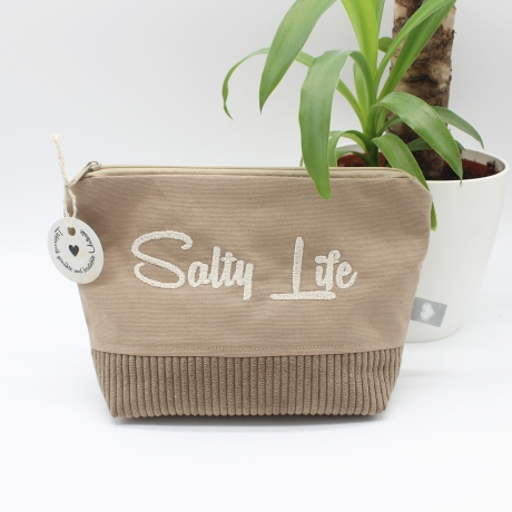 Bestickte Universaltasche „Salty Life“ Sommerlich handmade