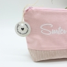 Bestickte Universaltasche Rosa „Surfer Girl“ Sommerlich handmade