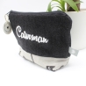 Universal-/Kosmetiktasche bestickt Catwoman Handmade Geschenkidee