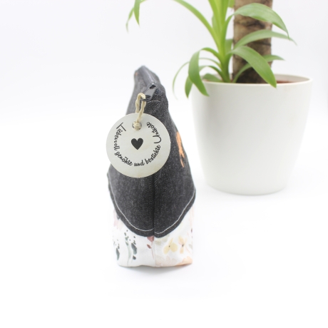 Universal-/Kosmetiktasche bestickt Hakuna Matata Handmade Unikat