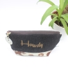 Universal-/Kosmetiktasche bestickt Howdy Handmade Geschenkidee