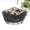Universal-/Kosmetiktasche bestickt Howdy Handmade Geschenkidee
