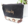 Universal-/Kosmetiktasche bestickt Howdy Handmade Geschenkidee