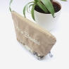 Bestickte Universaltasche Braun „You're Beautiful“ Handmade