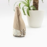Bestickte Universaltasche Braun „You're Beautiful“ Handmade