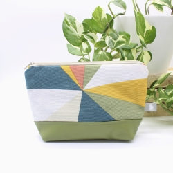 Universal-/Kosmetiktasche gemustert Naturtöne Geschenkidee Universal-/Kosmetiktasche gemustert Naturtöne Geschenkidee