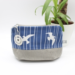 Universaltäschchen aus Canvas & Cord - Möwen Meerliebe