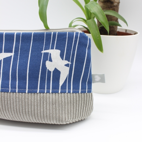 Universaltäschchen aus Canvas & Cord - Möwen Meerliebe