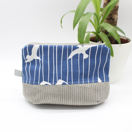 Universaltäschchen aus Canvas & Cord - Möwen Meerliebe