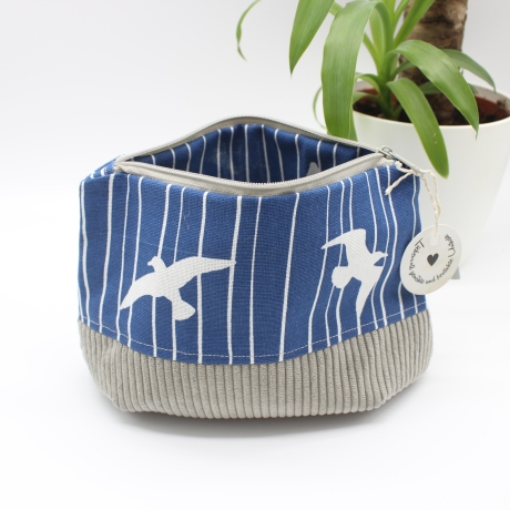 Universaltäschchen aus Canvas & Cord - Möwen Meerliebe