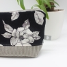 Kosmetiktasche geblümt – handgenähtes Universaltäschchen