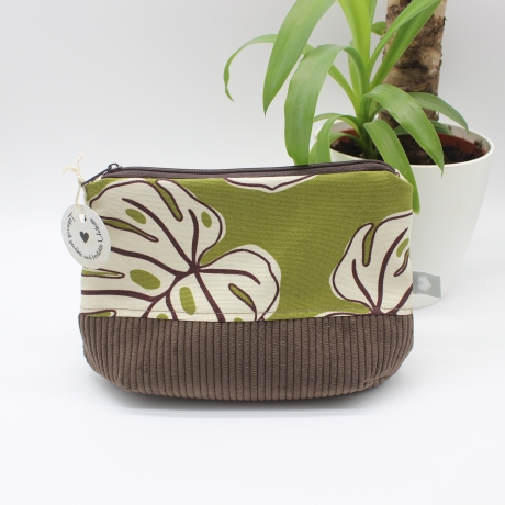Universaltäschchen aus Canvas & Cord - Sommerlich Palmen