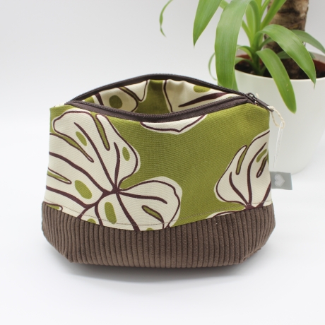 Universaltäschchen aus Canvas & Cord - Sommerlich Palmen
