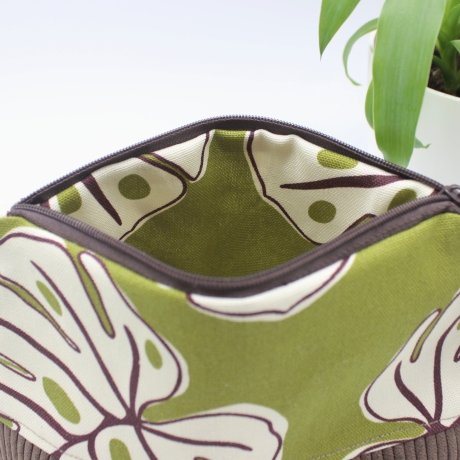 Universaltäschchen aus Canvas & Cord - Sommerlich Palmen