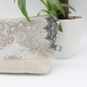 Universaltäschchen aus Canvas & Cord - Mandala Beige