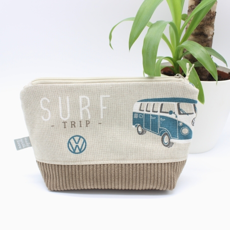 Universaltäschchen aus Canvas & Cord - Urlaub Vibes Surfen