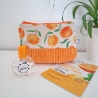 Universaltasche aus Canvas & Cord - Orangen Orange Beige