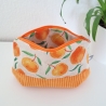 Universaltasche aus Canvas & Cord - Orangen Orange Beige