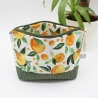 Universaltäschchen aus Canvas & Cord - Sommerlich Orangen