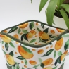 Universaltäschchen aus Canvas & Cord - Sommerlich Orangen