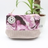 Universal-/Kosmetiktasche Marmoreffekt Lila Rosa Handmade