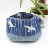 Universal-/Kosmetiktasche Schwalben Maritim Blau Handmade Unikat