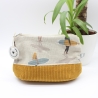 Universaltäschchen aus Canvas & Cord - Surfer Girl