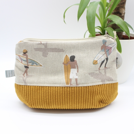 Universaltäschchen aus Canvas & Cord - Surfer Girl