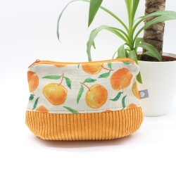 Universaltasche aus Canvas & Cord - Orangen Orange Beige