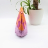 Universaltasche aus Canvas & Cord - gemustert Lila Orange