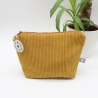 Universaltäschchen Cord Gelb Uni - Sommerlich Orangen