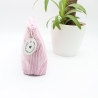 Kosmetiktasche Cord Rosa Uni - handgenähtes Universaltäschchen