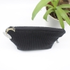 Universal-/Kosmetiktasche Cord Schwarz Geschenkidee Handmade