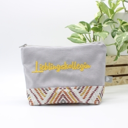 Universal-/Kosmetiktasche bestickt Lieblingskollegin Geschenkidee Universal-/Kosmetiktasche bestickt Lieblingskollegin Geschenkidee