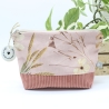 Universal-/Kosmetiktasche Altrosa Geschenkidee Handmade Unikat
