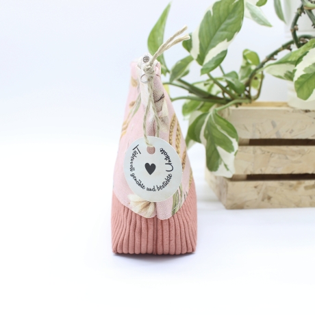 Universal-/Kosmetiktasche Altrosa Geschenkidee Handmade Unikat
