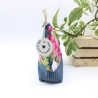 Universal-/Kosmetiktasche Blumen Pink Petrol Handmade Unikat