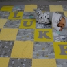 Krabbeldecke Luke, Patchwork, Kuscheldecke, Tagesdecke