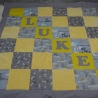Krabbeldecke Luke, Patchwork, Kuscheldecke, Tagesdecke