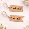 Geschenkanhänger zum Ausdrucken „mit Liebe“ PDF