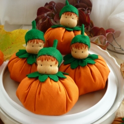 Ein Kürbispüppchen